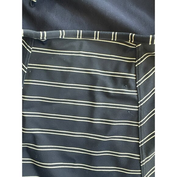 Athleta French Stripe Navy Blue Tie Front Cut-Out Swimsuit Size Small Womens - Picture 7 of 7